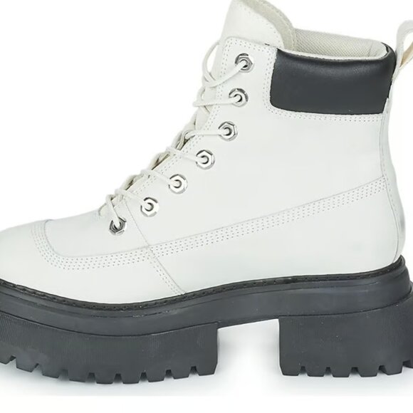 Timberland Sky 6 In Lace Up White Women Boots Size 9 - Picture 8 of 12